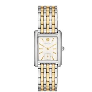 Tory Burch Eleanor Women's Two-Hand Two-Tone Stainless Steel Bracelet Watch